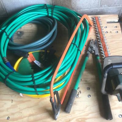Brand New Garden Hoses, Black Decker Hedger, Saw and Garden Tool