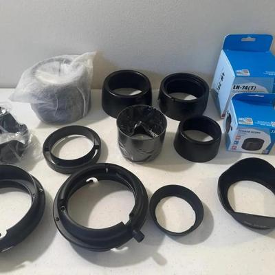 Metal And Plastic Camera Lens Hoods Canon And Variety 