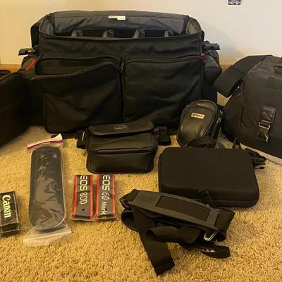 Collection Of Camera Bags & Straps 