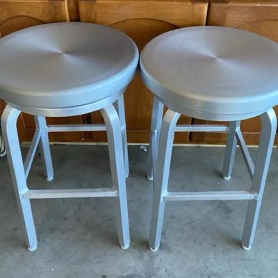 Brushed Metal Stools #2