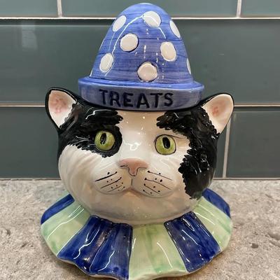 Essex Collection by Kelly B. Rightsell Cat Treat Jar 