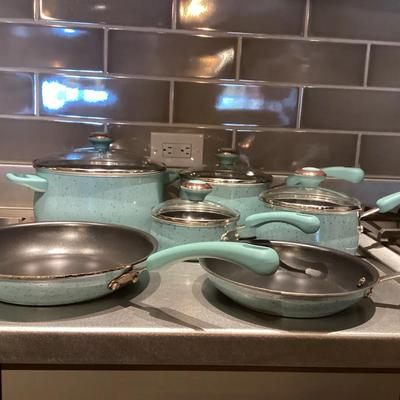 Paula Deen Mint Green Pots & Pans 