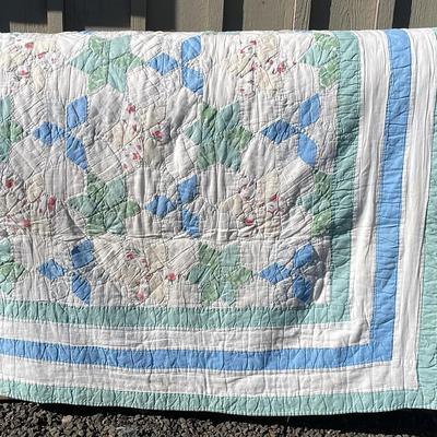 Vintage Handcrafted Quilt 