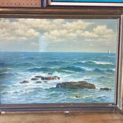 Andreas Roth (American/Swiss, 1872-1949) Oil Painting c 1936