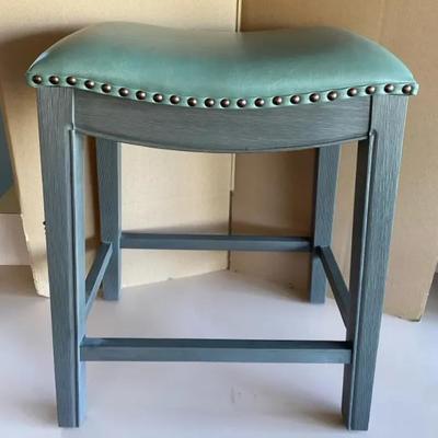 Corner Stone Furnishings Stool w/Leather Seat