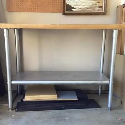 Butcher Block Work Station