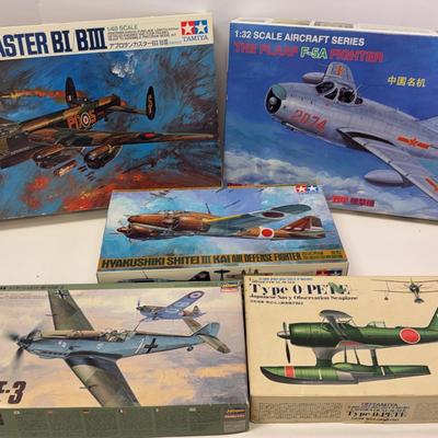 Sale Photo Thumbnail #27: Tamiya, Trumpeter & Hasegawa Model Kits | Lancaster, Hyakushiki, Type-0, F-5A 