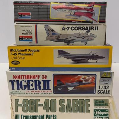 Sale Photo Thumbnail #62: Monogram F-20 & A-7 | Testors F-4S | ACE F5-E | Hasegawa F-86F-40