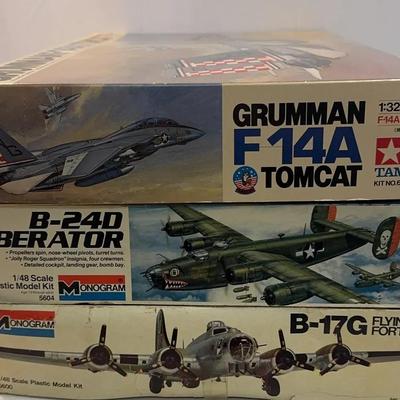 Sale Photo Thumbnail #5: Monogram B-24D Liberator 1:48 Scale | B-17G Flying Fortress 1:48 Scale | Tamiya Grumman F 14A Tomcat