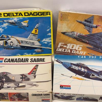 Sale Photo Thumbnail #29: Monogram Model Kits | F-102, F-106, Sabre, F9F, F16 