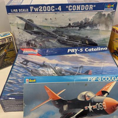 Sale Photo Thumbnail #14: Trumpeter Fw200c-4 | PBY-5 Monogram | F9F-8 Revell | P47-D | BF110C