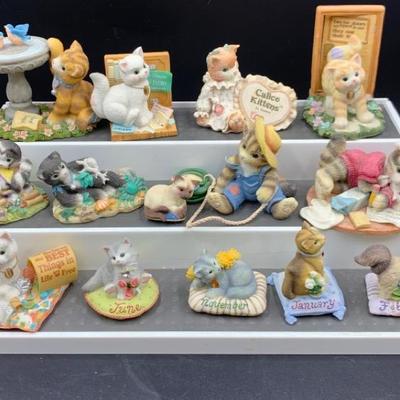 Sale Photo Thumbnail #72: Calico Kittens Figurines (14) | Seasonal & Everyday Themes 