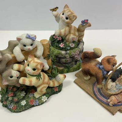 Sale Photo Thumbnail #74: Calico Kittens Figurine Trio – “Just Hangin’ Around,” “Please Keep It All Together,” & “Whiskers of 