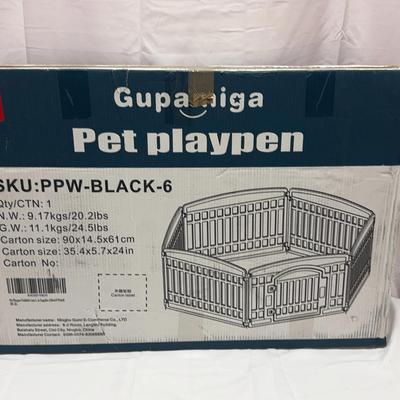 Pet Playpen Black