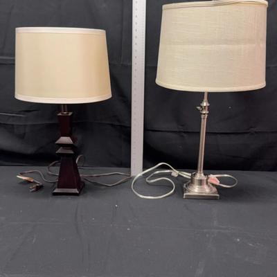 Two table lamps