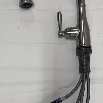 Glacier Bay Single Handle Spring Neck Pulldown Faucet 