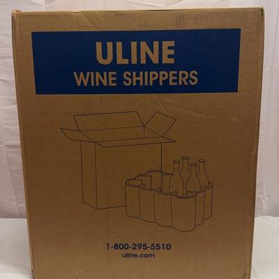 ULINE Unopen Case Of Wine Shippers 12 Bottle Pack, 4 Cartons