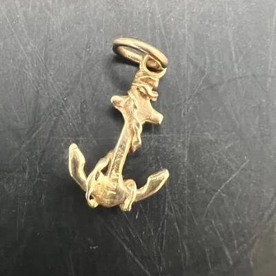 14k Gold Anchor .4g Total