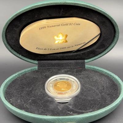 1999 Nunavut Gold $2 Coins