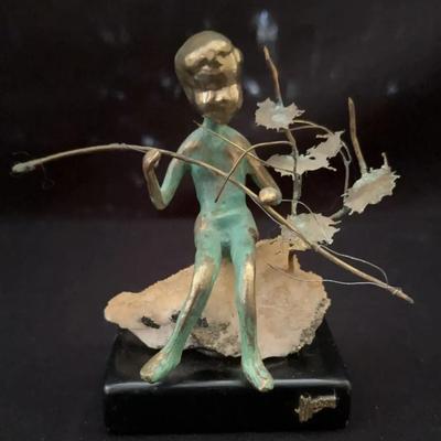 Vintage Malcolm Moran Bronze Sculpture