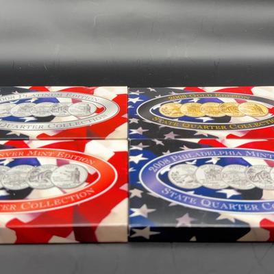 2008 Platinum, Gold, Philadelphia And Denver Mint State Quarter Collection