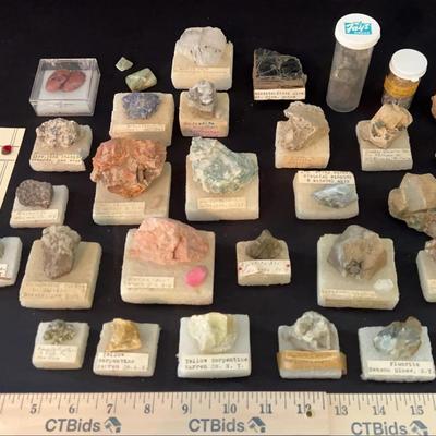 Mounted Rock Specimens