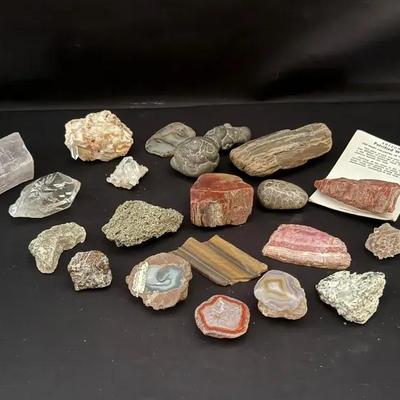 Crystals, Desert Rose Rock, Petrified Wood, Mica