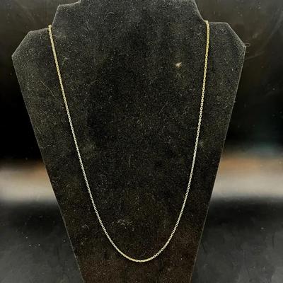 Sterling Silver Necklace 6.4g Total