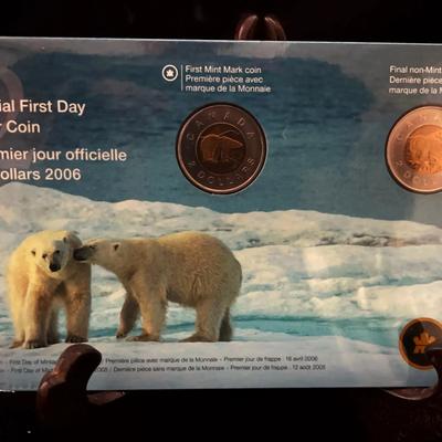 2006 Official First Day Two-Dollar Canadian Coin