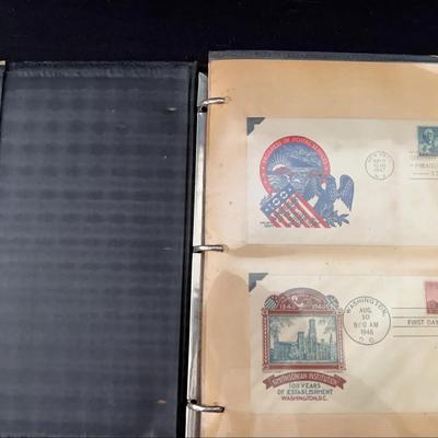 Collection of First Day Covers From 1933- 1948 Cataloged In Notebook