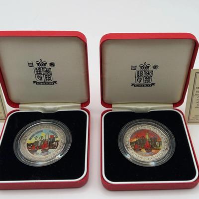 Two 1997 Trade Dollar, Hong Kong Returns To China