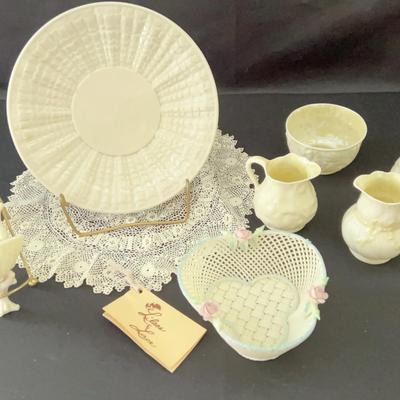 Antique Belleek Irish China with 2nd & 3rd Black Marks 