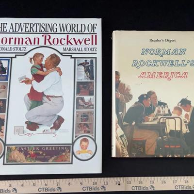 2 Norman Rockwell Hardcover Books