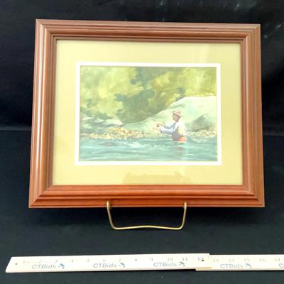 Watercolor Fly Fishing Print By Tom Landreth 