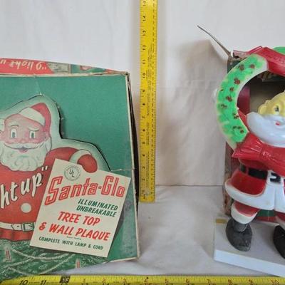 Vintage Light Up Santa's 