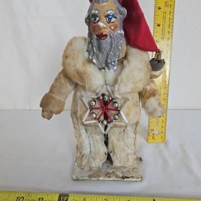 Antique Cloth & Papiermache Santa