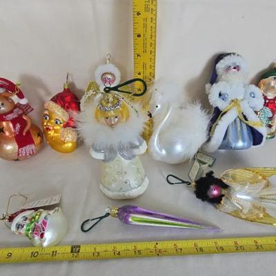 Blown & Hand Painted Specialty ornaments
