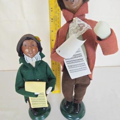 Byers Choice Carolers "Father & Son Carolers" Signed