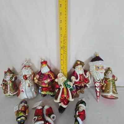 Large Collection Of Quality Santa Ornaments With Price Tags