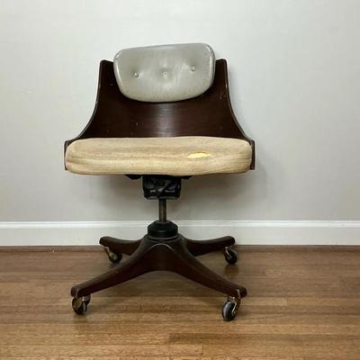 Vintage Dunbar Barrel Back Desk Chair
