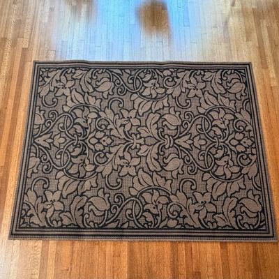 Black & Brown Outdoor Rug