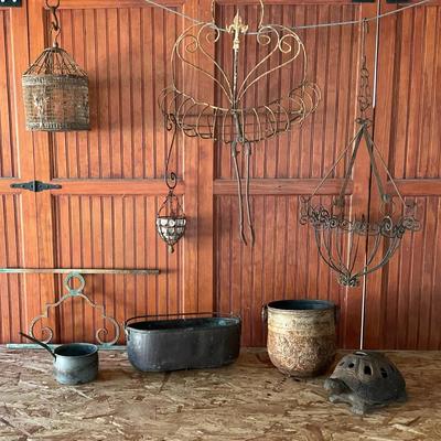 Rustic Metal Patio Decor