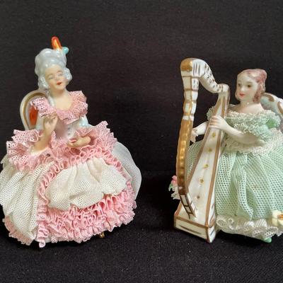 Vintage Alka German & Ireland Dresden Porcelain Doll Figurines  
