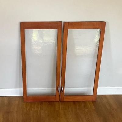 Vintage Glass Cabinet Doors