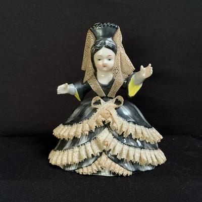 Vintage German Ceramic Porcelain Doll 