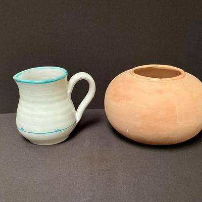 Two Artisan Pottery Pieces