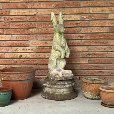 Rabbit Statue & Planters