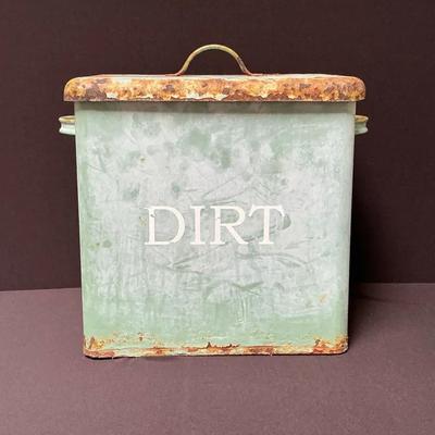 Vintage Metal Storage Bin