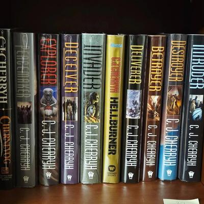 Collection of 10 Sci Fi Books Including C.J. Cherryh