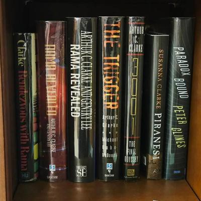 Collection of 7 Sci Fi Books Including Arthur C. Clarke